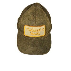 Twisted X Boots Adjustable Cap Brown/Orange‎ Logo Patch Cowboy Western